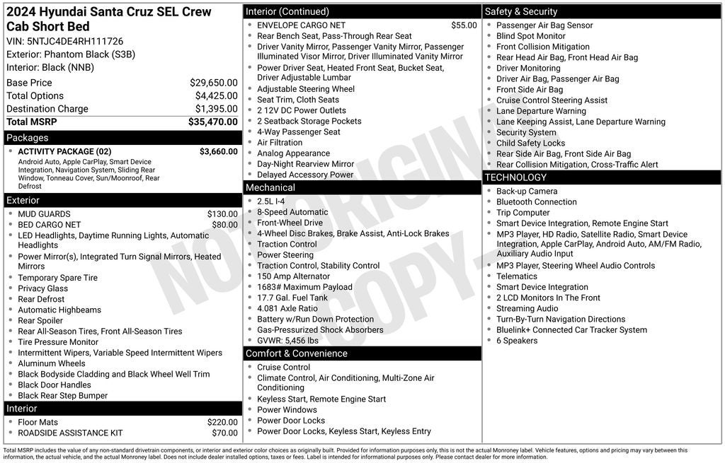 2024 Hyundai Santa Cruz SEL