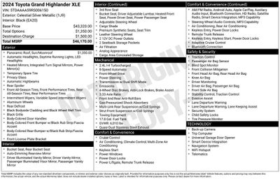 2024 Toyota Grand Highlander XLE