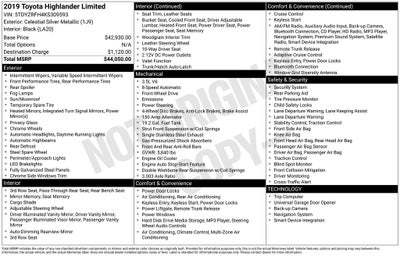 2019 Toyota Highlander Limited