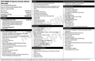 2023 BMW X3 sDrive30i