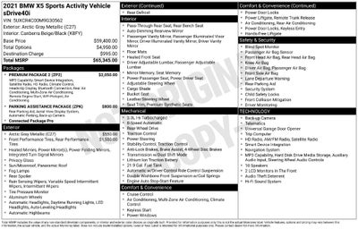 2021 BMW X5 sDrive40i