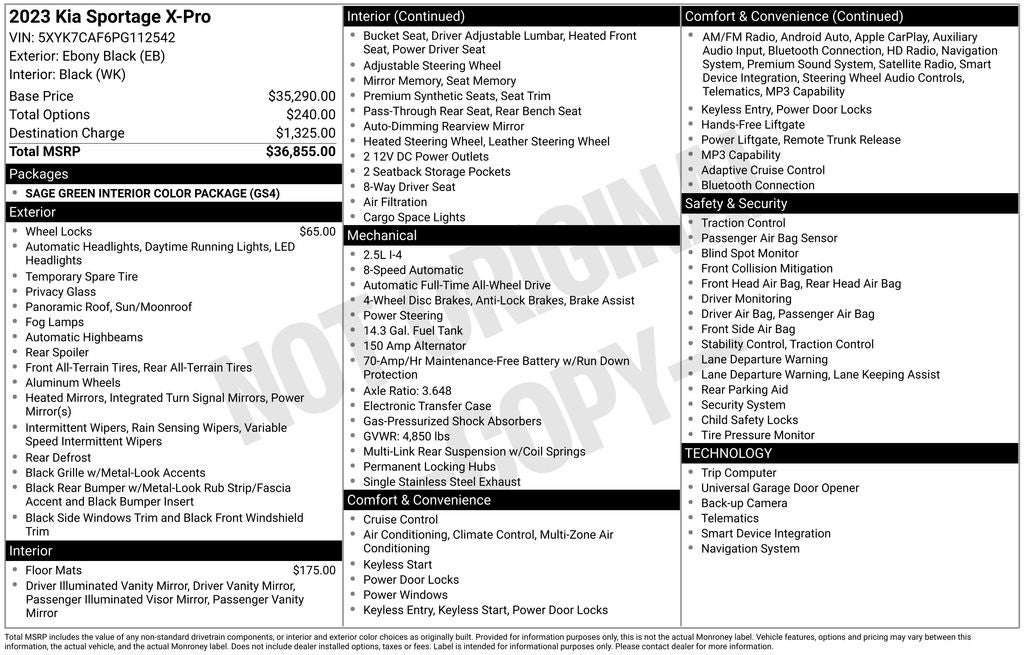 2023 Kia Sportage X-Pro