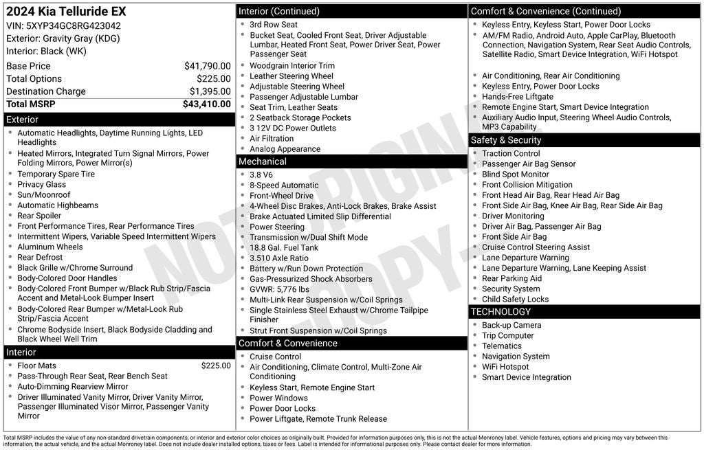 2024 Kia Telluride EX
