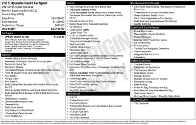 2015 Hyundai Santa Fe Sport Base