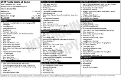 2024 Toyota Corolla LE