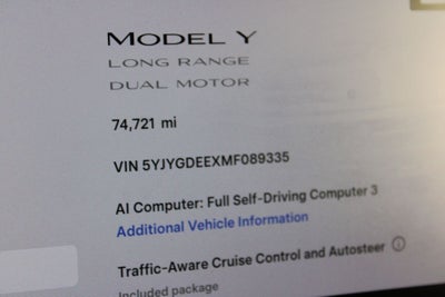 2021 Tesla Model Y Long Range