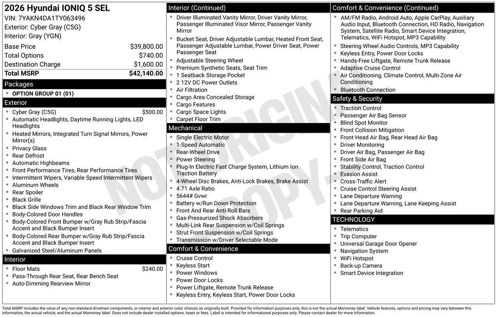 2026 Hyundai IONIQ 5 SEL