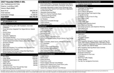 2027 Hyundai IONIQ 5 SEL