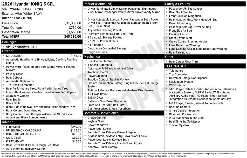 2026 Hyundai IONIQ 5 SEL