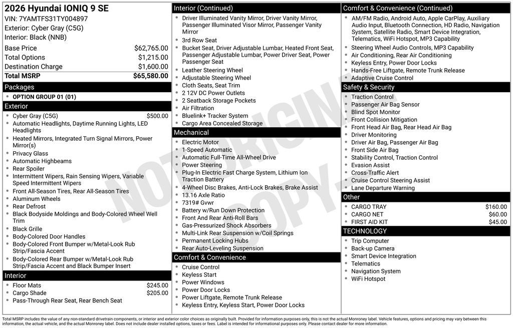 2026 Hyundai IONIQ 9 SE