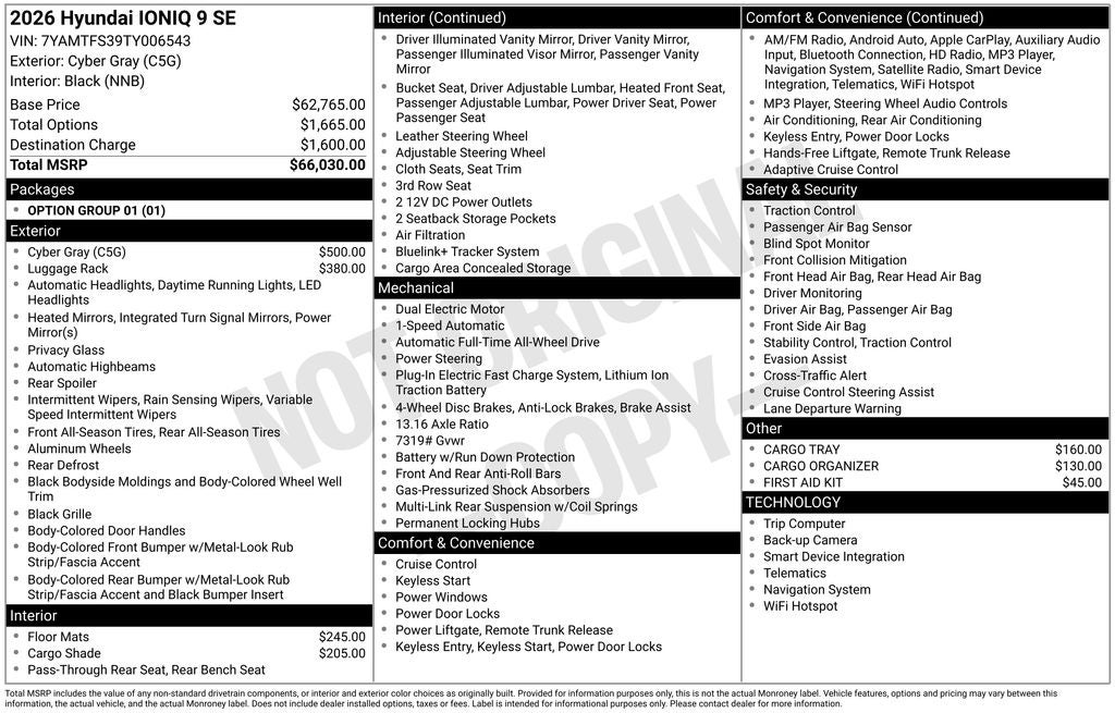 2026 Hyundai IONIQ 9 SE