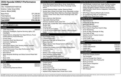 2026 Hyundai IONIQ 9 Performance Limited