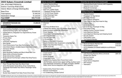 2023 Subaru Crosstrek Limited