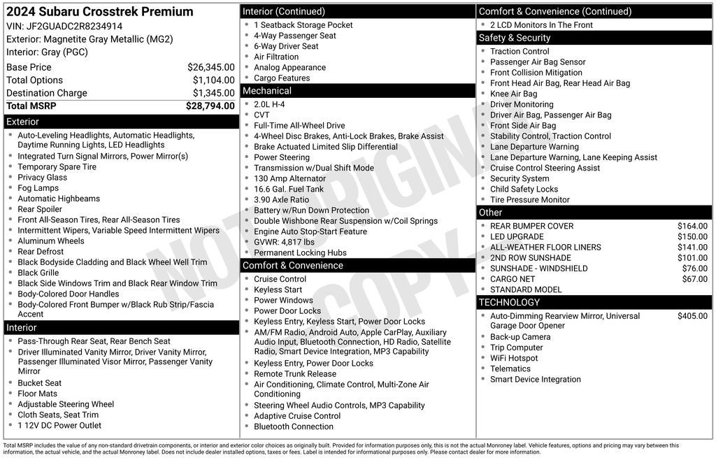 2024 Subaru Crosstrek Premium
