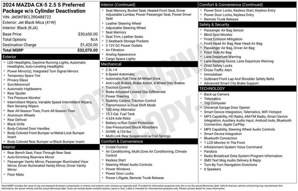 2024 Mazda Mazda CX-5 2.5 S Preferred Package