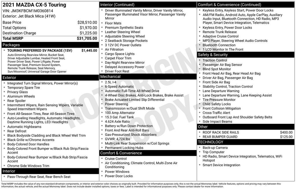 2021 Mazda Mazda CX-5 Touring