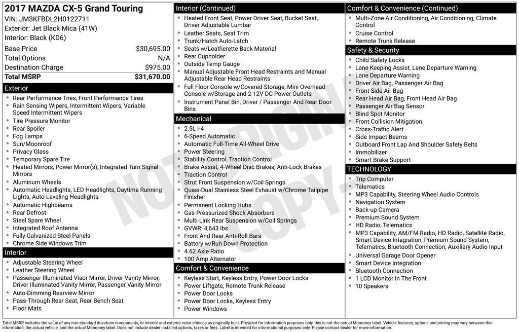 2017 Mazda Mazda CX-5 Grand Touring