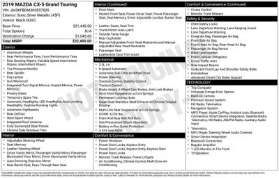 2019 Mazda Mazda CX-5 Grand Touring