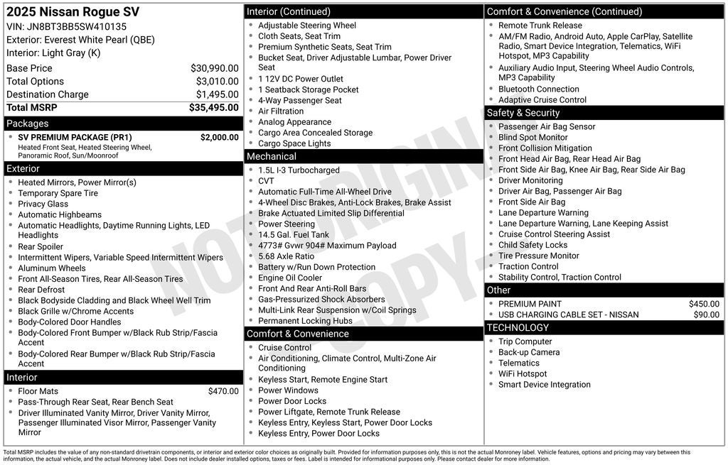 2025 Nissan Rogue SV