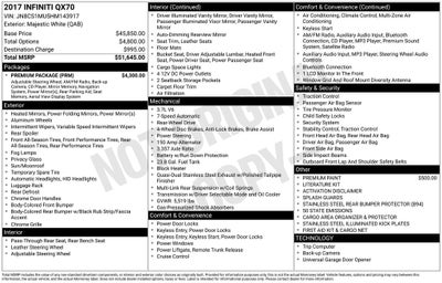 2017 INFINITI QX70 Base