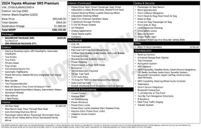 2024 Toyota 4Runner SR5 Premium