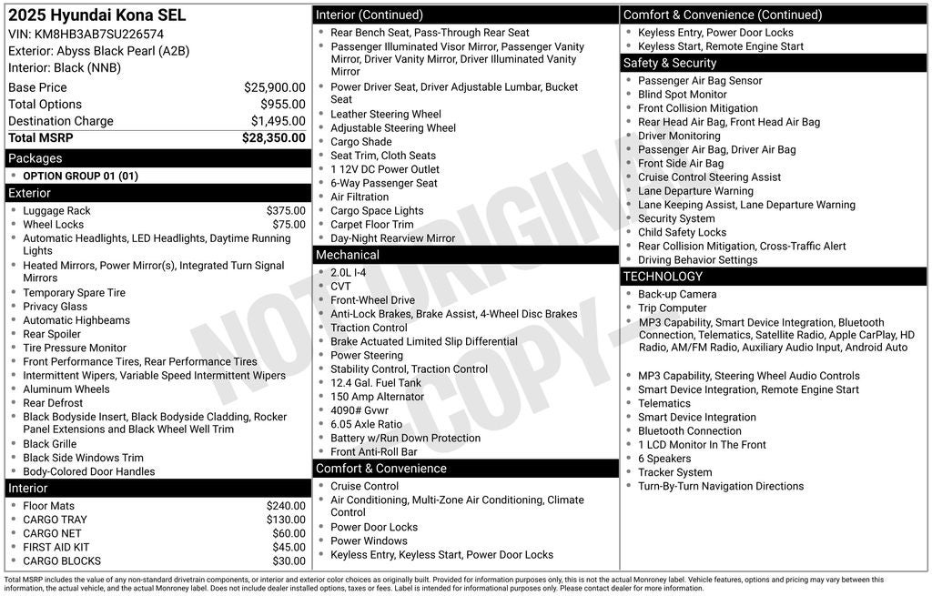 2025 Hyundai Kona SEL
