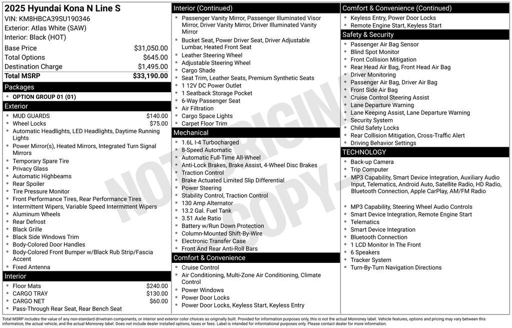 2025 Hyundai Kona N Line S