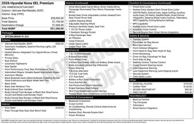 2026 Hyundai Kona SEL Premium