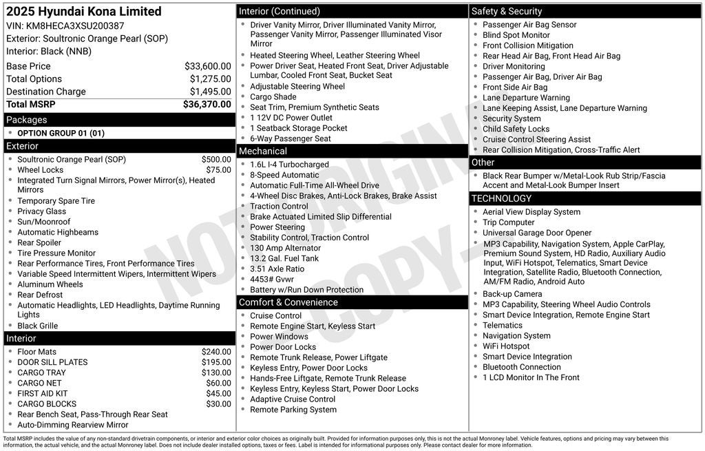 2025 Hyundai Kona Limited