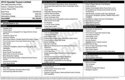 2016 Hyundai Tucson Limited