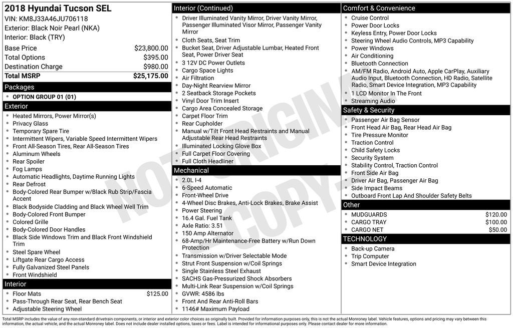 2018 Hyundai Tucson SEL