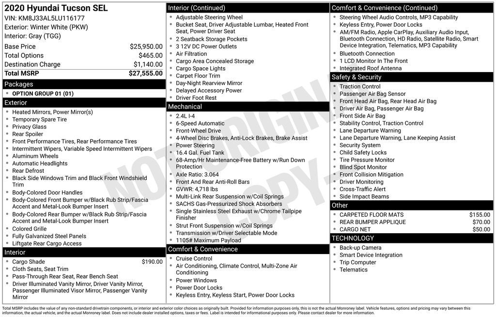 2020 Hyundai Tucson SEL