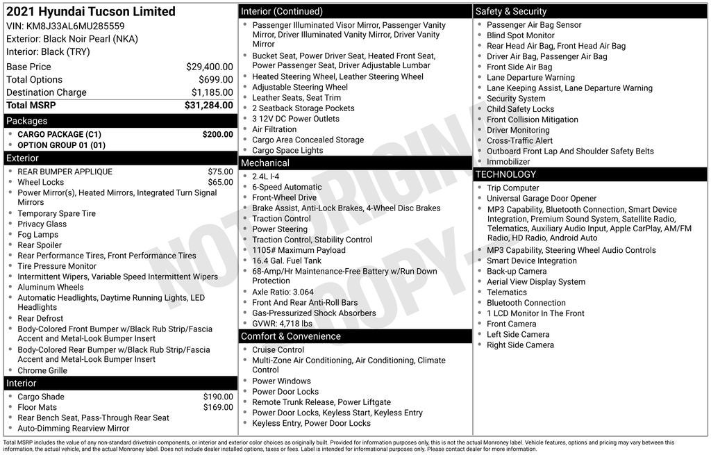 2021 Hyundai Tucson Limited