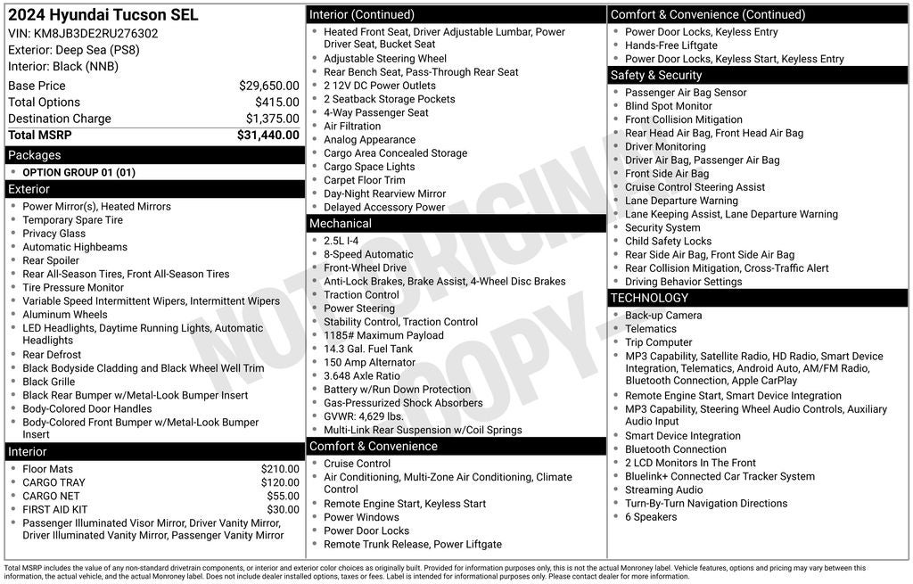 2024 Hyundai Tucson SEL