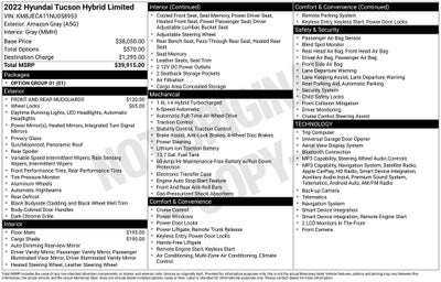 2022 Hyundai Tucson Hybrid Limited