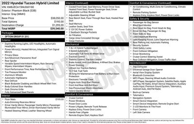 2022 Hyundai Tucson Hybrid Limited