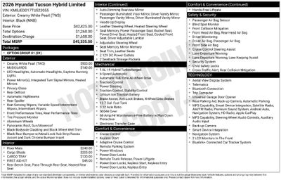 2026 Hyundai Tucson Hybrid Limited