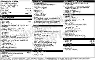 2020 Hyundai Kona SE