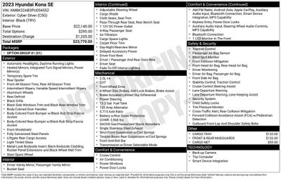 2023 Hyundai Kona SE