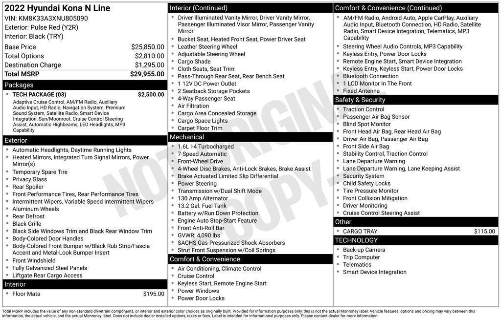 2022 Hyundai Kona N Line