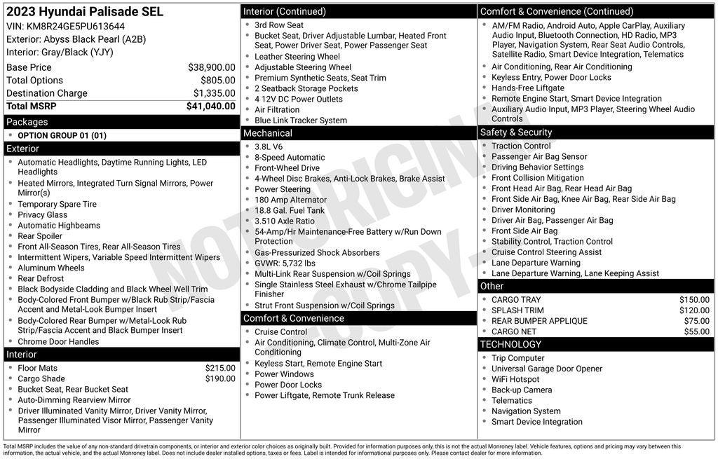 2023 Hyundai Palisade SEL