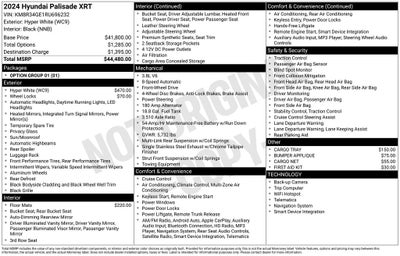 2024 Hyundai Palisade XRT