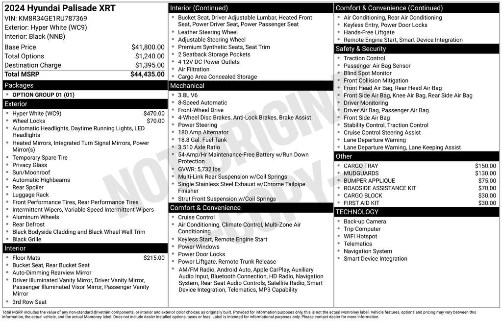 2024 Hyundai Palisade XRT