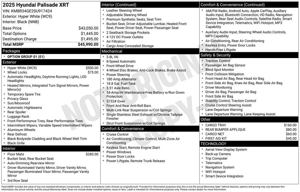 2025 Hyundai Palisade XRT