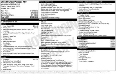 2025 Hyundai Palisade XRT