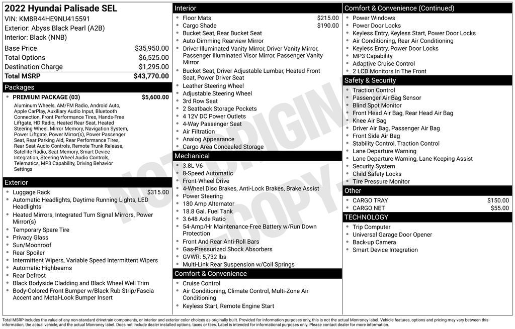 2022 Hyundai Palisade SEL