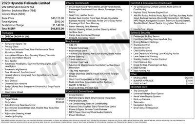 2020 Hyundai Palisade Limited