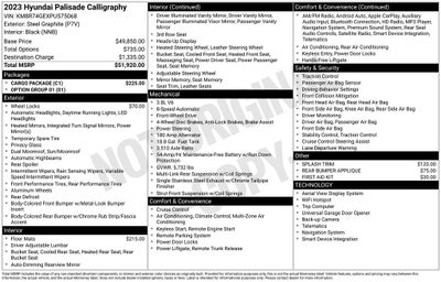 2023 Hyundai Palisade Calligraphy