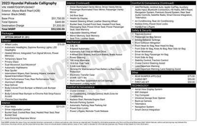 2023 Hyundai Palisade Calligraphy