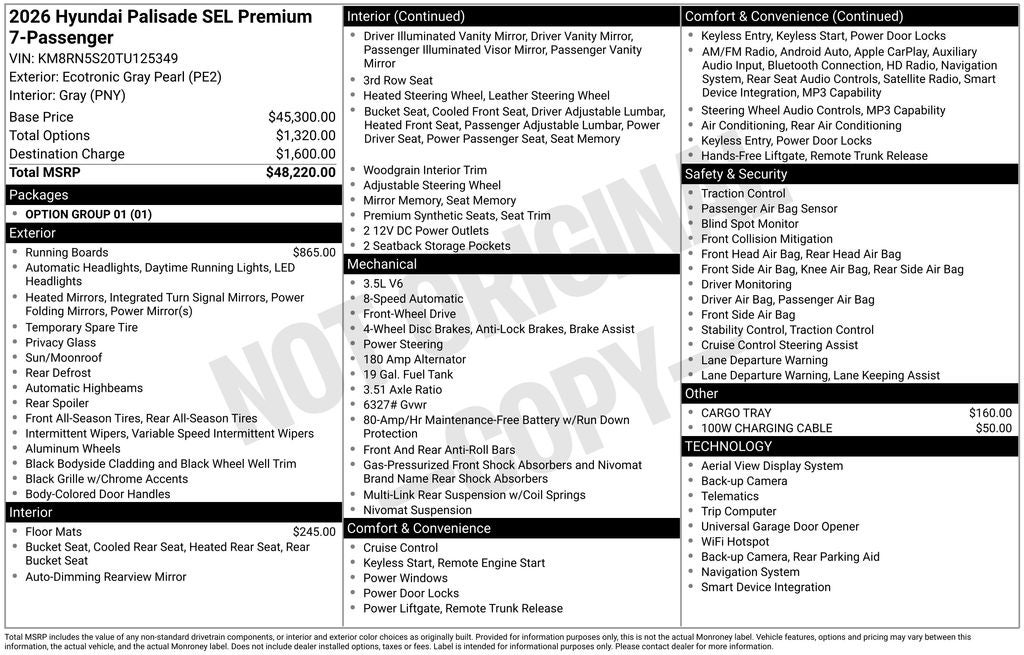 2026 Hyundai Palisade SEL Premium 7 Passenger